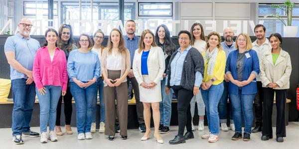 Photograph of the Group with Mayor Dr Eskandari-Grünberg