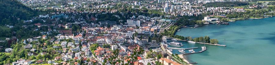 Photograph overlooking the city of Bregenz