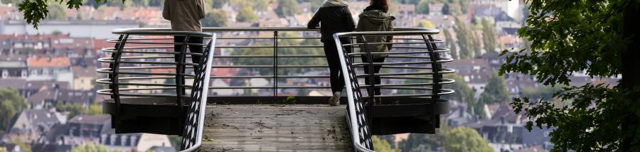 Photograph overlooking the city of Wuppertal