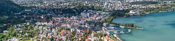Photograph overlooking the city of Bregenz
