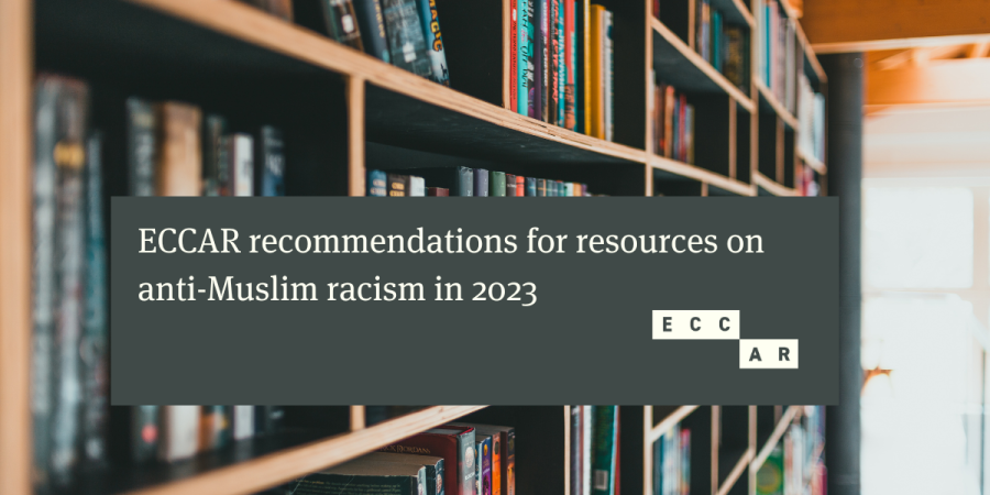 ECCAR recommendations for resources on anti-Muslim racism in 2023