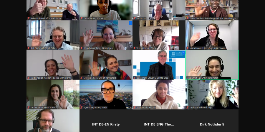 Screenshot Kick-Off WG Small Cities