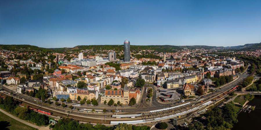 A Photograph overlooking the city of Jena